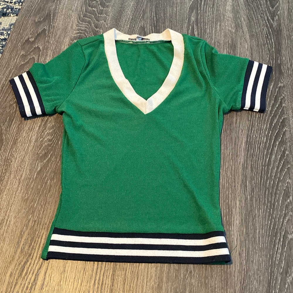 Charlotte Russe green varsity top